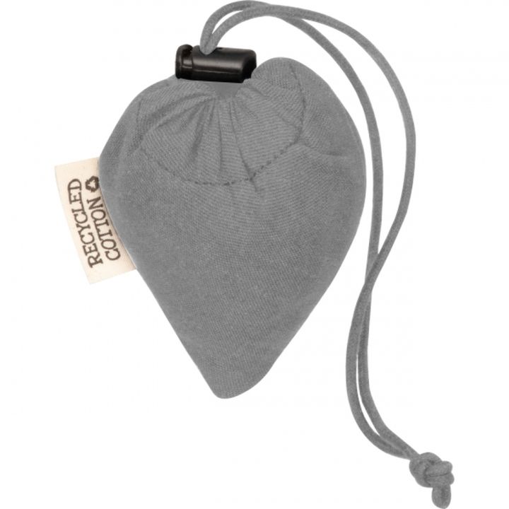 Składana torba z bawełny i poliestru z recyklingu 118 g/m² ANJA - Szary