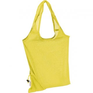 Składana torba z bawełny i poliestru z recyklingu 118 g/m² ANJA - żółty