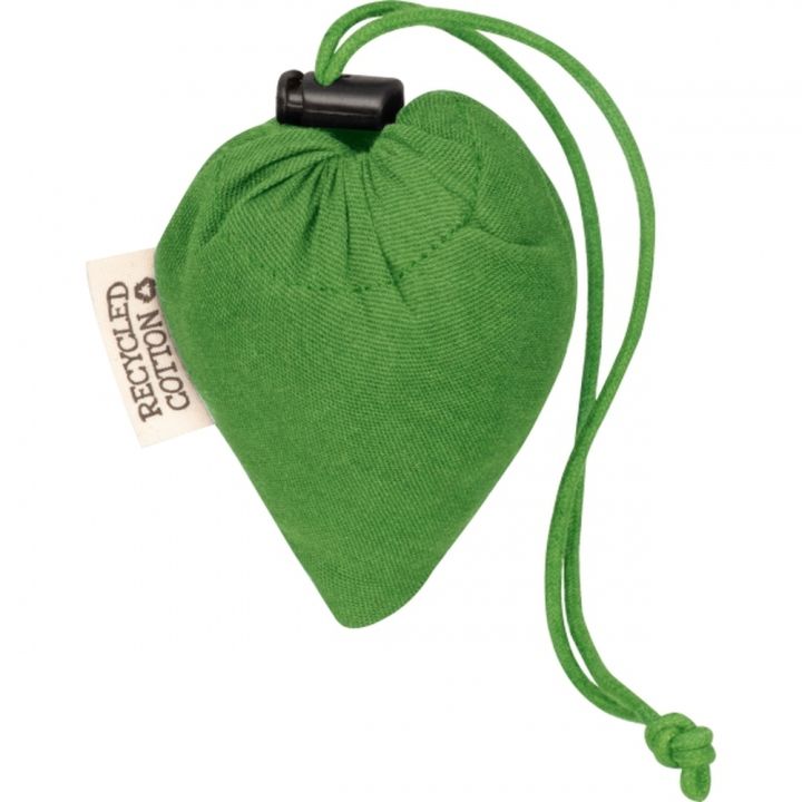 Składana torba z bawełny i poliestru z recyklingu 118 g/m² ANJA - Zielony