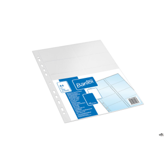 Koszulki na 20 wizytówek A4 PP 100mic(10szt) BANTEX 100080937