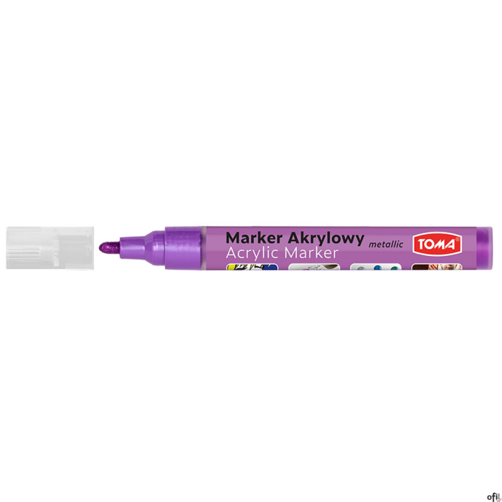 Marker Akrylowy do zdobienia i malowania po papierze, kartonie, płótnie, styropianie, drewnie i wielu innych powierzchniach. Far