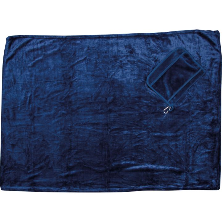 2w1 koc i poduszka CONRAD - Granatowy