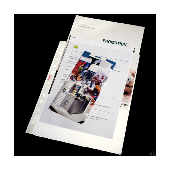 Koszulki ESSELTE A4 maxi 100 mic (25szt) groszkowe 259760