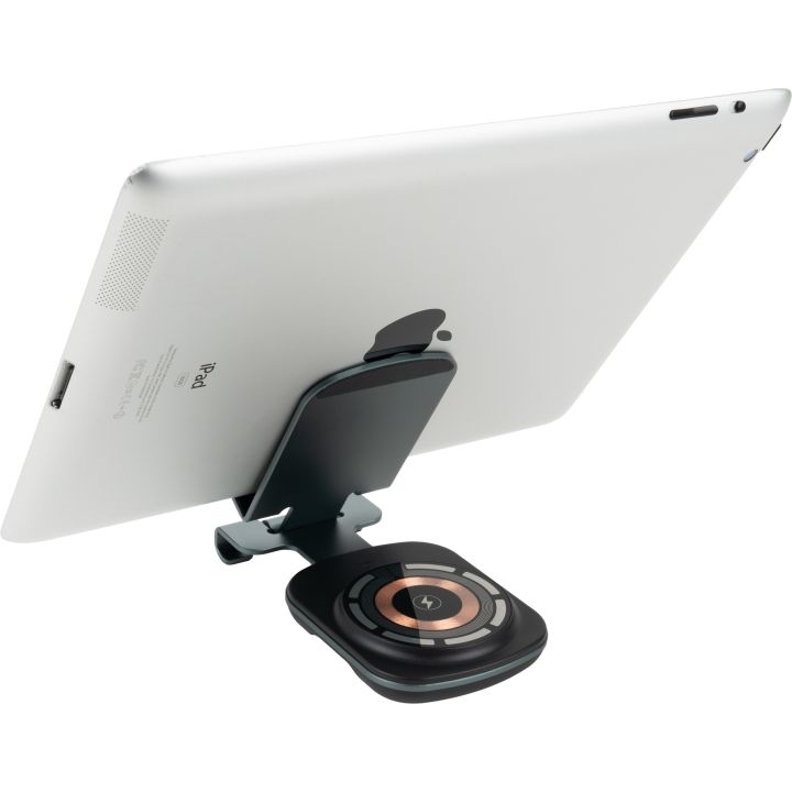 Ładowarka indukcyjna z uchwytem do telefonu - Ciemnoszary