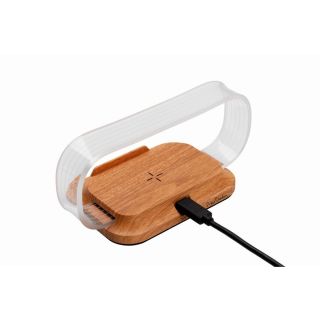 Stojak na telefon z ładowarką indukcyją JEROME Pierre Cardin - Beżowy