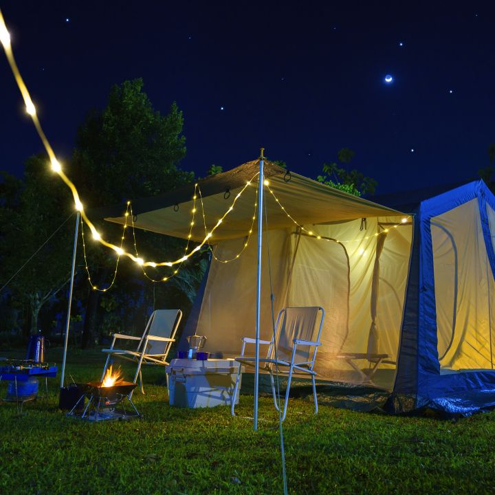 Lampka kempingowa LAMBRO Schwarzwolf - Beżowy