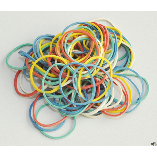 Gumki recepturki Q-CONNECT, 25g, mix kolorów KF10630