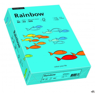 Papier xero kolorowy A4 80g 500 ark. RAINBOW R87 niebieski R87 88042739