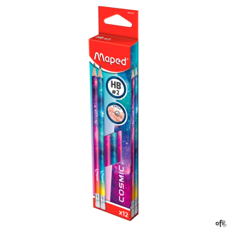Ołówek z gumką HB COSMIC 851812 MAPED