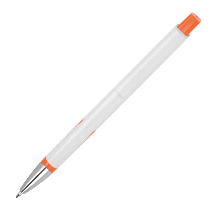 Długopis z ABS z recyklingu MAJA - Pomarańczowy