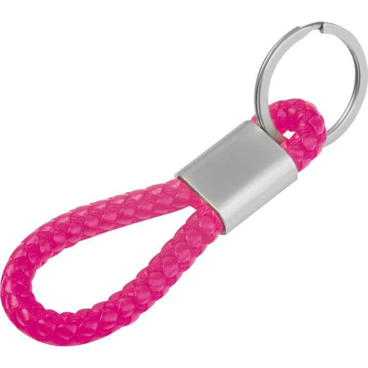 Brelok z PU ERNEST - Różowy