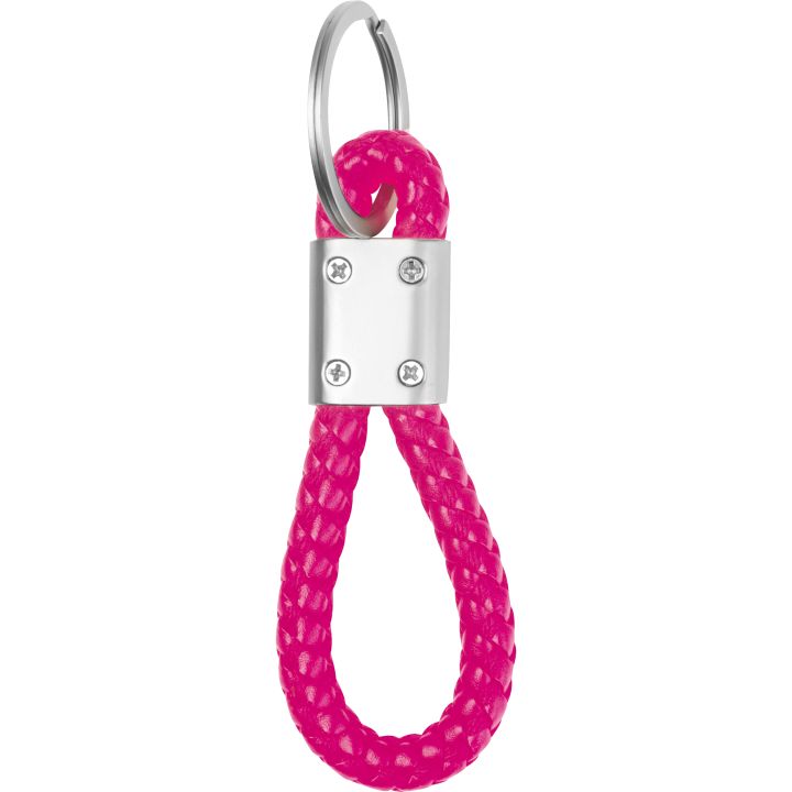Brelok z PU ERNEST - Różowy