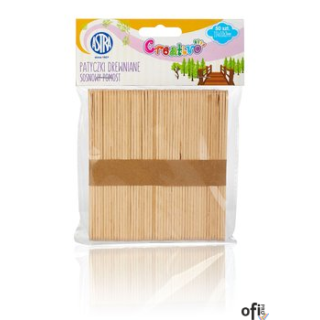 Patyczki drewniane 50 sztuk - Sosnowy pomost ASTRA, 335119021