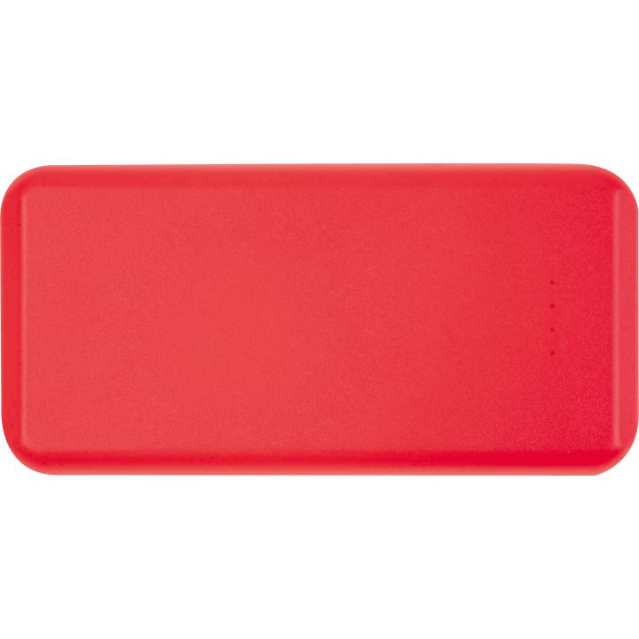 Power bank z ABS z recyklingu 10 000 mAh PRESTON - Czerwony