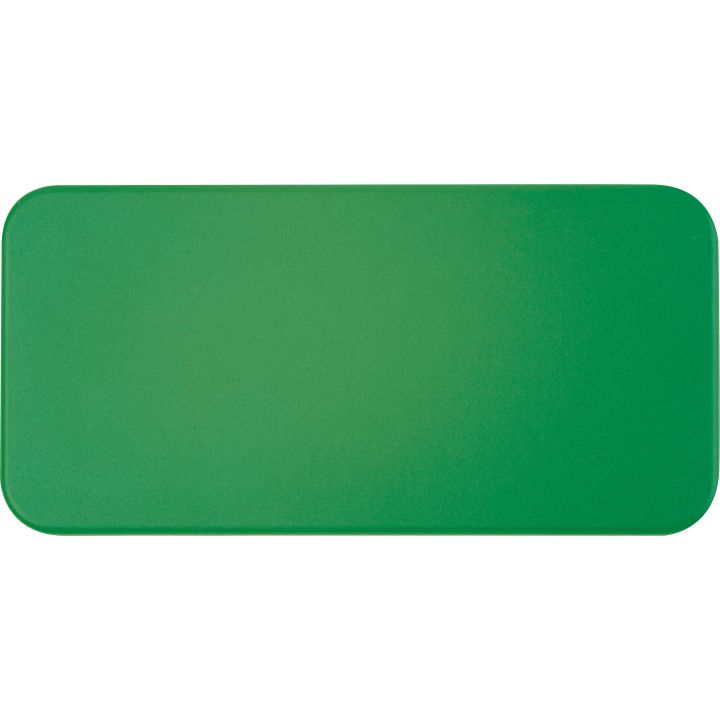 Power bank z ABS z recyklingu 10 000 mAh PRESTON - Zielony