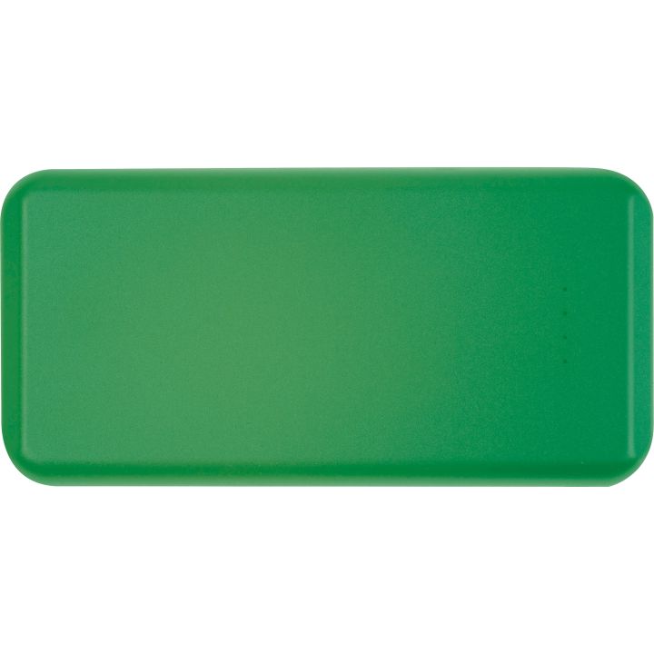 Power bank z ABS z recyklingu 10 000 mAh PRESTON - Zielony