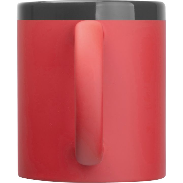 Kubek ceramiczny soft-touch 300 ml RONALD - Czerwony