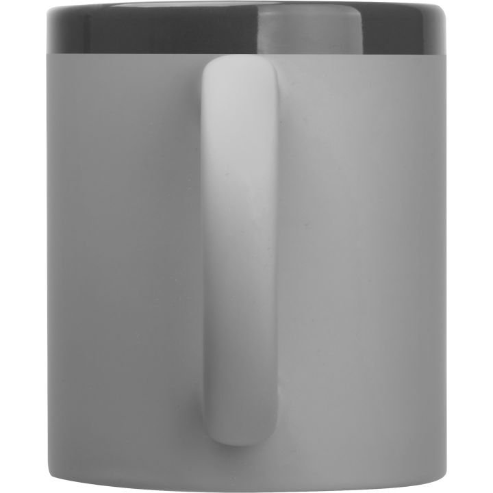 Kubek ceramiczny soft-touch 300 ml RONALD - Szary