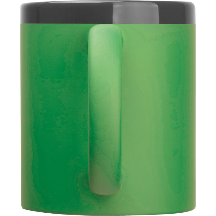 Kubek ceramiczny soft-touch 300 ml RONALD - Zielony