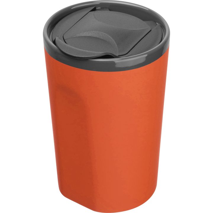 Kubek ceramiczny soft-touch 400 ml TOMAS - Pomarańczowy