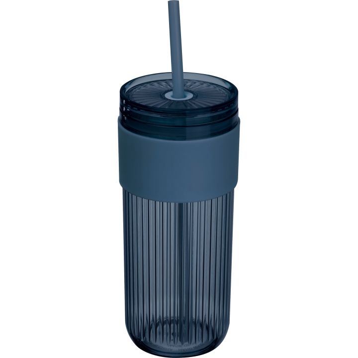 Kubek ze słomką 660 ml SOLEDAD - Granatowy