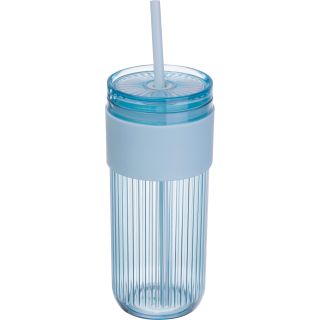 Kubek ze słomką 660 ml SOLEDAD - Jasnoniebieski