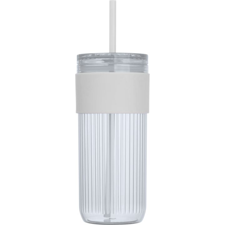 Kubek ze słomką 660 ml SOLEDAD - Biały