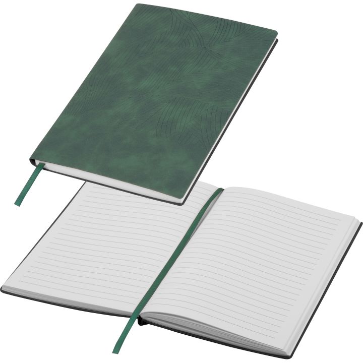 Notatnik A5 w linię BETH - Ciemnozielony