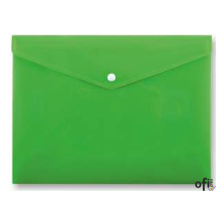 Teczka A4 kopertowa na zatrzask zielona PP-113 TT7594