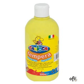 Farba tempera 500 ml, żółta cytrynowa CARIOCA 170-2367