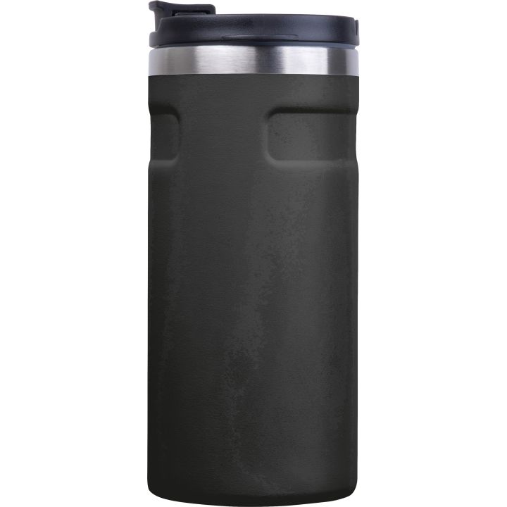 Kubek termiczny ze stali z recyklingu 450 ml SILVIO - Czarny