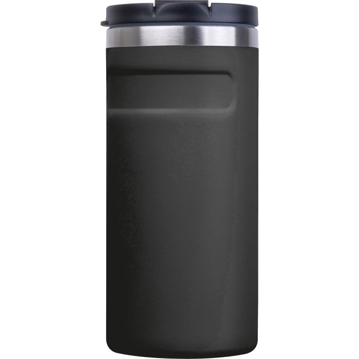 Kubek termiczny ze stali z recyklingu 450 ml SILVIO - Czarny