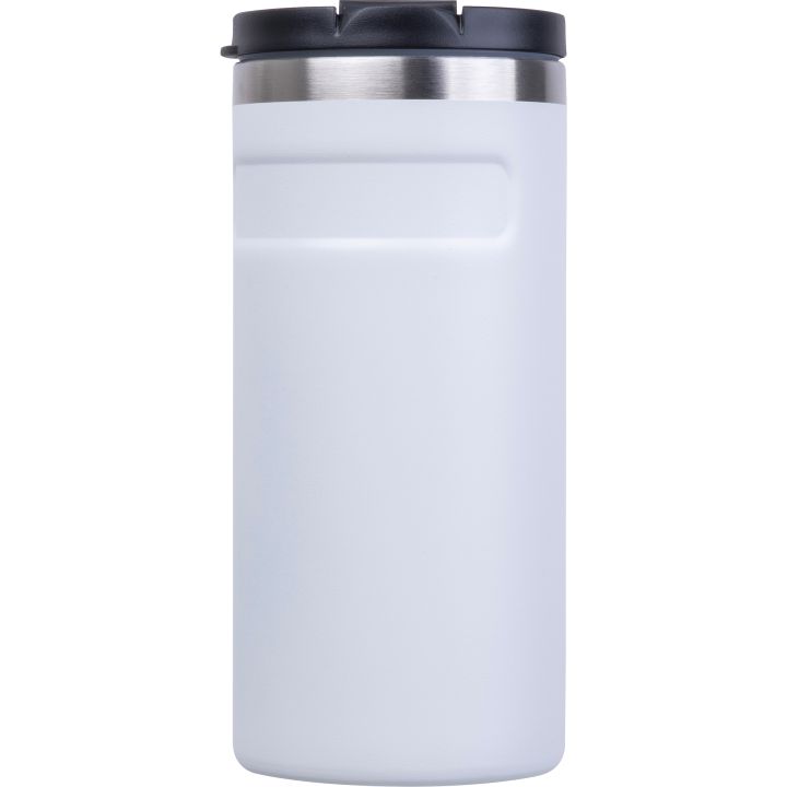 Kubek termiczny ze stali z recyklingu 450 ml SILVIO - Biały