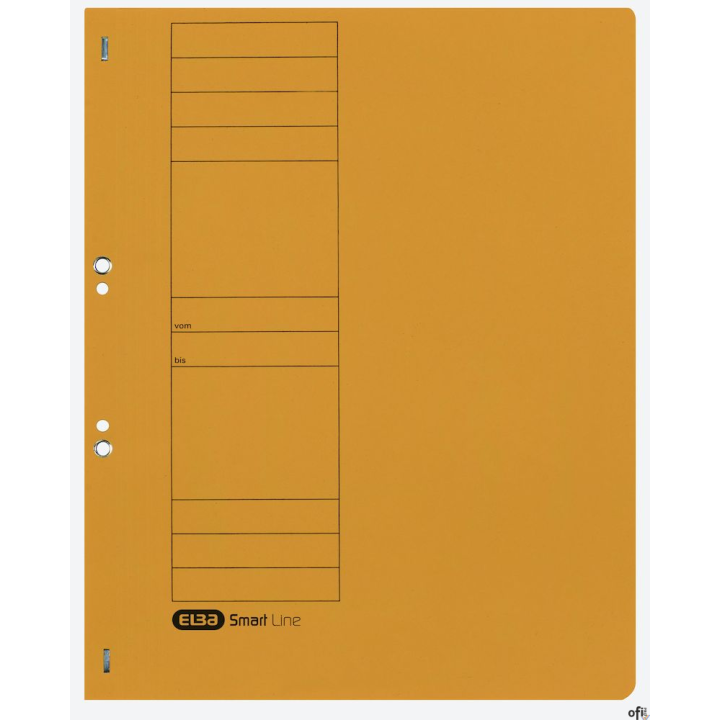 Skoroszyt kartonowy ELBA A4, oczkowy, żółty, 100551871