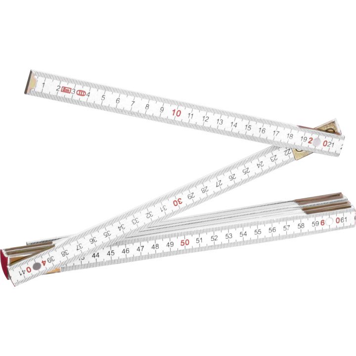 Drewniana składana miarka SVENJA - Biały