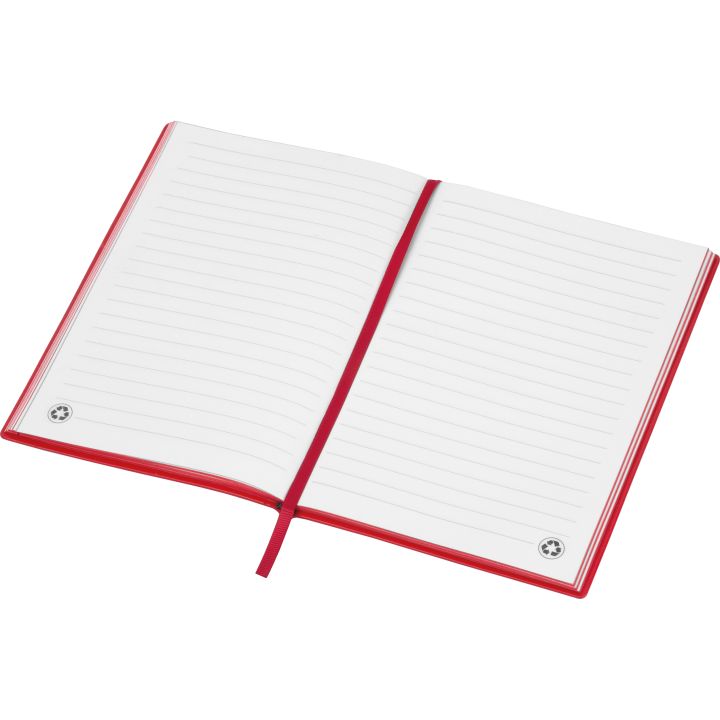 Notatnik A5 w linię HENRI - Czerwony