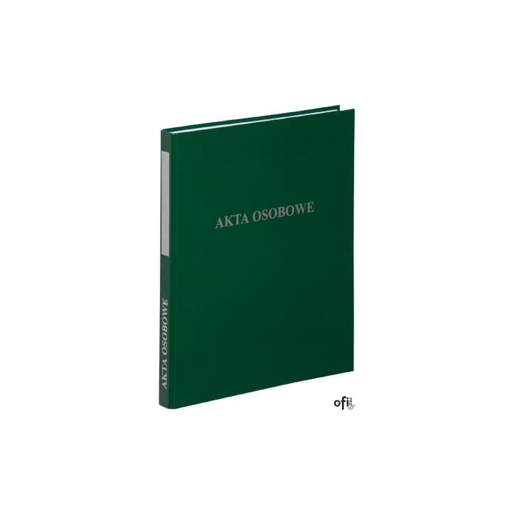 Segregator A4/2, dwuringowy, AKTA OSOBOWE zielony VAUPE, 030/06