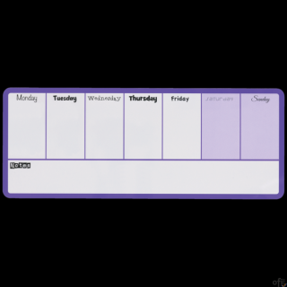 Mały tygodniowy planer Nobo 140x360mm, fioletowy 1904048