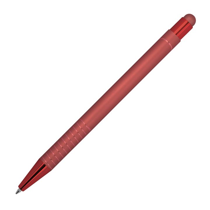 Długopis z touch-pen ANGELO - Czerwony