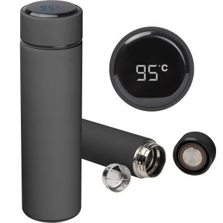 Termos z wyświetlaczem LED 450 ml WINSTON - Czarny