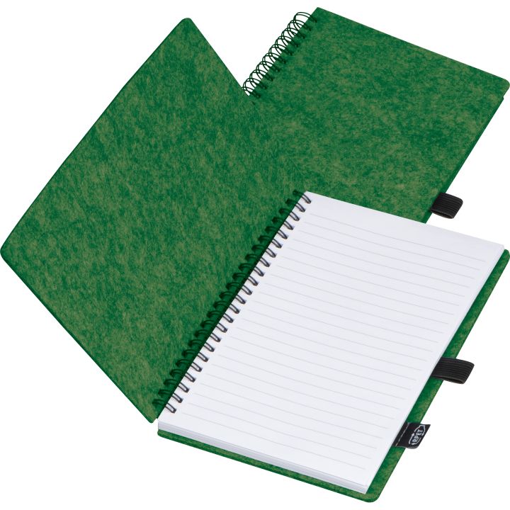 Notatnik A5 w linie BRENDA - Ciemnozielony