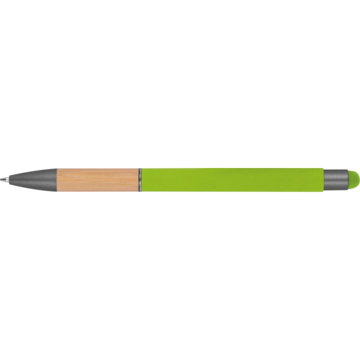 Długopis metalowy touch pen soft touch BRYGIDA - Jasnozielony