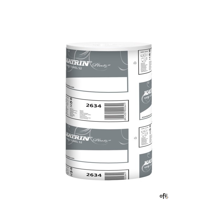 Ręczniki w roli KATRIN PLUS (12 rolek) S2 2634/43400 super biały 60m