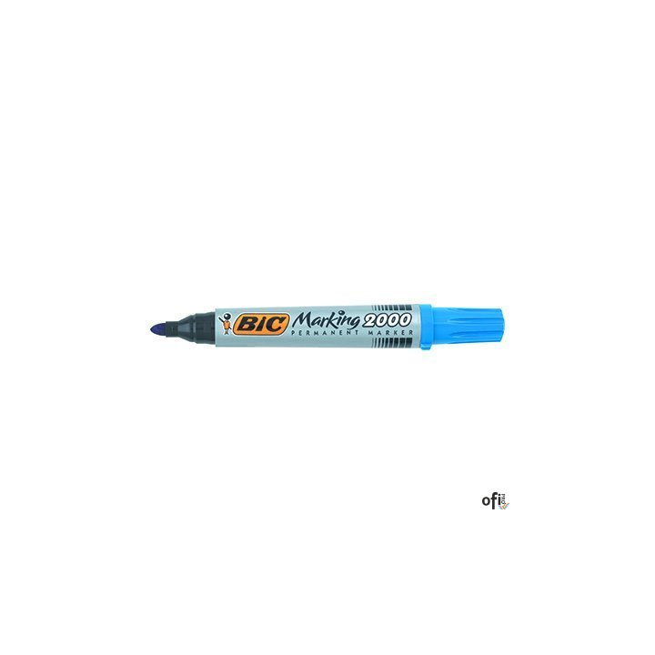 Marker permanentny BIC 2000 Ecolutions niebieski okrągła końcówka, 8209143
