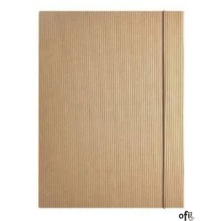 Teczka szkolna z gumką A4 EKO kraft KRESKA grzbiet 1cm