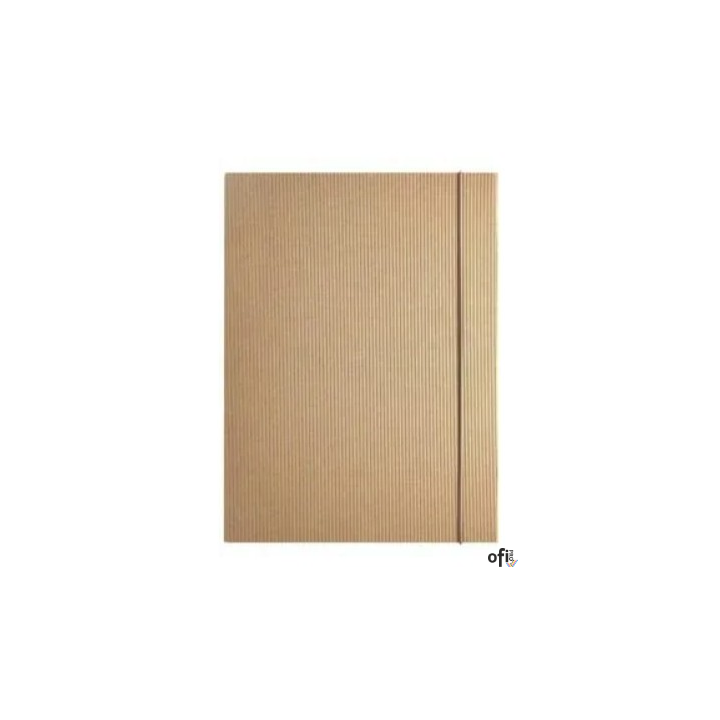Teczka szkolna z gumką A4 EKO kraft KRESKA grzbiet 1cm
