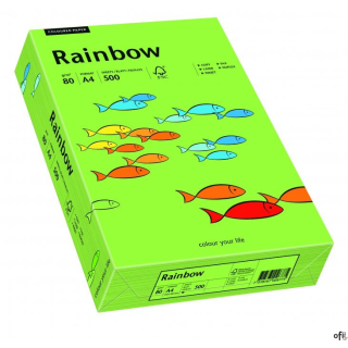 Papier xero kolorowy  A4 80g 500 ark. RAINBOW R76 zielony 88042651
