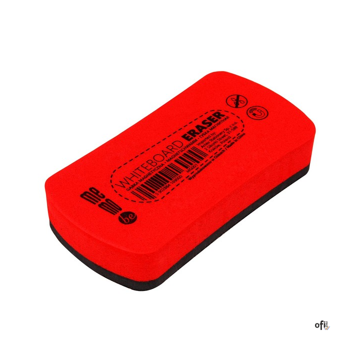 Gąbka magnetyczna do tablic suchościeralnych 10,8x5,12cm MG001 MEMOBE