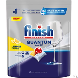 Kapsułki do zmywarki Quantum All_in_1, 35 szt., lemon, Finish