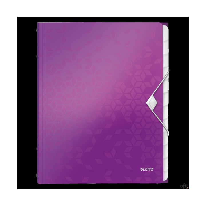 Teczka 12 przekładek A4 200k fioletowa LEITZ WOW 46340062 (X)